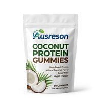 Ausreson OEM Gummies de Protéines Isolées de Lactosérum à Haute Teneur en Protéines, Saveur Noix de Coco, pour la Récupération Musculaire, Compléments Alimentaires, Origine Chine