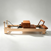 Premium Massivholz-Fitnessbett aus Ahorn, Vollaluminium-Pilates-Reformer, Multifunktionales Heimtrainingsgerät 2026