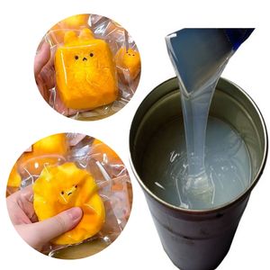 วัสดุซิลิโคนเนื้อนุ่มพิเศษสำหรับทำของเล่นบีบ 1:1 เกรดอาหาร ซิลิโคนเหลวแบบนิ่ม ซิลิโคนเจลสำหรับทำของเล่นบีบ - Product Image 4