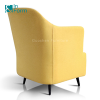 Bibliothèque en tissu rembourré Librairie Zone de lecture Café Café Boutique Accoudoir moderne Canapé simple Chaises avec étagère