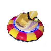Voiture tamponneuse électrique gonflable pour enfants avec télécommande et lumières LED pour parc d'attractions