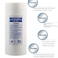 Cartouche filtrante en coton PP Meltblown 'Big Blue' de 10 pouces / 20 pouces, résistante aux alcalis, pré-filtre pour purificateur d'eau