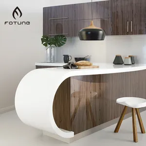 Popular Natural White Carrera Polish Artificial Marble Quartz Kitchen Countertops