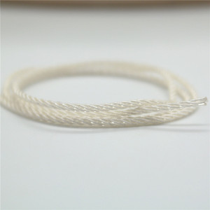 Audio <b>Cable</b> 4 Strand Silver Plated 2.0mm Diameter Braided Jacket For MP3 Devices - Product Image 4