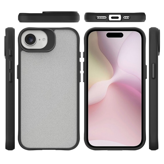 Hard PC Frosted Case for iPhone 16E 17 Air 16 Pro Max 16+ 15 14 Plus 13 12 11 Translucent Matte Protect Cover Shell