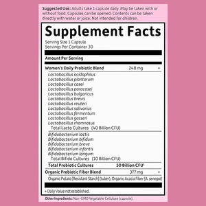 Suplemento DE SALUD vaginal de fábrica Soporte Digestión inmune Estómago Salud vaginal Cuidado de la salud de las mujeres Cápsulas de probióticos - Product Image 3