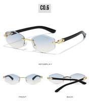 LBAshades 116 Lunettes de soleil rectangulaires classiques, monture en métal, or noir, lunettes vintage, UV400, lunettes carrées étroites pour hommes et femmes