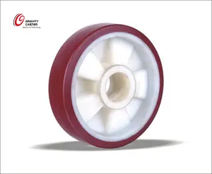 HERGESTELLT ZU BESTELLEN 800kg Last Hochleistungs-Rollen rollen aus weißem <span class=keywords><strong>Nylon</strong></span> 80mm -200mm Kugellager räder - Product Image 4