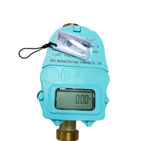 Medidor de Agua Prepago con Sistema de Tarjeta IC, Cuerpo de Latón DN15, Lectura Remota Inalámbrica Inteligente, Resistente al Agua IP68