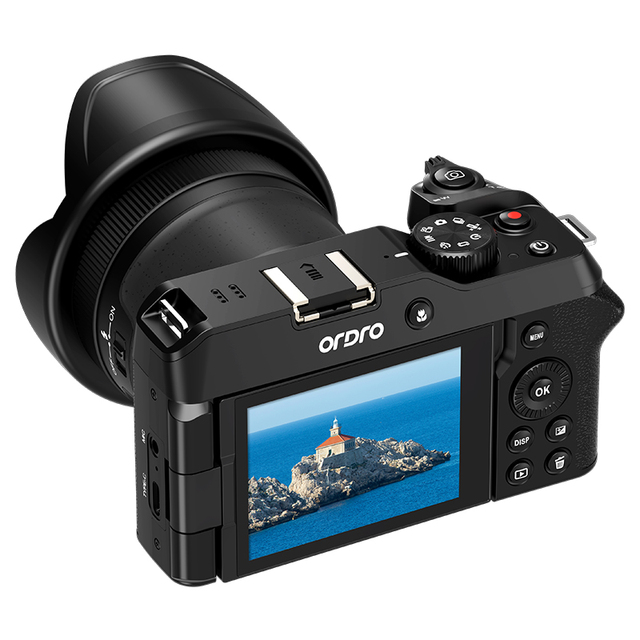 4K Digital Camera Flip Screen CMOS Sensor  Vlog & Selfie Camera