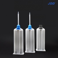 Seringue de distribution de colle époxy 1:1 de 50 ml, cartouche double corps, légère et durable, corps en caoutchouc épais pour colle bicomposante AB