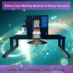 GJ01 Cylindrical Lithium Battery Manual AC Inverter Gantry Spot Welding Machine For 18650 21700 26650 32700 220V