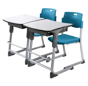 Cadeira de escola elegante mesa e cadeira para sala de aula conjunto com altura ajustável