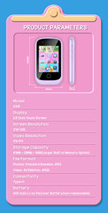 2024 XA31 enfant téléphone intelligent vente chaude couleur sons enseignant: 11 sons pour la mode nouveaux produits 2024 téléphone le plus vendu - Product Image 6