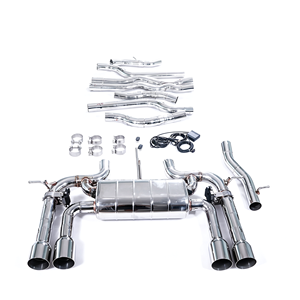 GFC/Apto para <span class=keywords><strong>Jaguar</strong></span> XKR X150 5.0L 2006-2014, Sistema de Escape Catback de Alto Rendimiento con Válvula Electrónica, Acero Inoxidable 304 Pulido, Cuatro Salidas - Product Image 3
