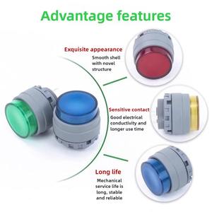 22MM bouton Ultra court auto-réinitialisant alimentation circulaire autobloquante <span class=keywords><strong>interrupteur</strong></span> de bouton de démarrage étanche interrupteurs à bouton-<span class=keywords><strong>poussoir</strong></span> - Product Image 4