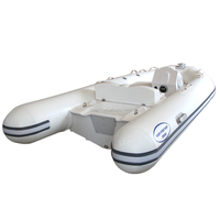 Mini bateau pneumatique à coque rigide en fibre de verre, bateau pneumatique en PVC, ponton