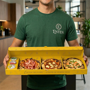 Caja Triangular para Pizza de Cartón Corrugado con Logotipo Personalizado, Caja de Embalaje Desechable para Rebanadas de Pizza de Grado Alimenticio al por Mayor - Product Image 5