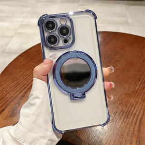 Coque de téléphone antichoc intégrale avec support magnétique intégré et miroir, compatible avec l'iPhone 17 Pro Max, nouvelle version - Product Image 5