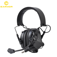 EARMOR Genuino M32 Pastilla electrónica Reducción de ruido Auriculares Comunicación Auriculares con micrófono Entrenamiento Orejeras tácticas