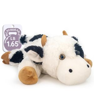 Bò Thú Nhồi Bông Đồ Chơi Lò Vi Sóng Nước Nóng Sang Trọng Hỗ Trợ Hoa Oải Hương Trọng Thú Nhồi Bông Cho Sự Lo Sợ - Product Image 1