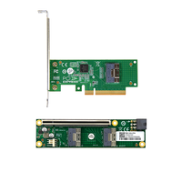Carte adaptatrice externe PCIe 4.0 X8 vers SlimSAS (SFF-8654) simple en stock