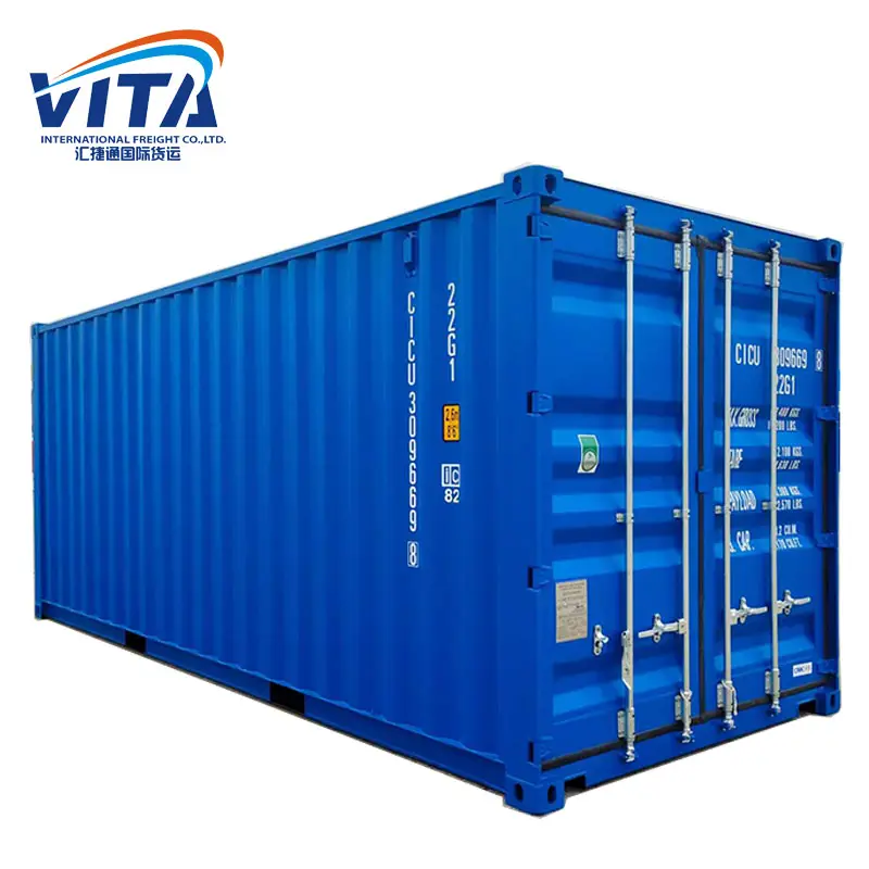 Transporte por contêiner marítimo de Guangzhou Shenzhen Cargo 20ft 40ft Container Custo China para Albânia Xangai