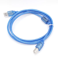 Câble d'imprimante USB 2.0 bleu haute vitesse Xput 480 Mbps, type A mâle vers type B mâle, cordon de transfert de données, plusieurs longueurs 0,3-10 m