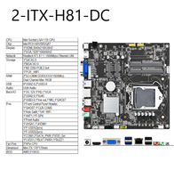 H81 Dual Channel Ddr4 M12U Low Consumption X86 ITX CPU Motherboard