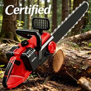 เลื่อยโซ่ไร้สายขนาด 16 นิ้ว 21V 1500W แบบไร้แปรงถ่าน แบตเตอรี่ความจุสูง เครื่องตัดไม้ไฟฟ้าเกรดอุตสาหกรรม DIY ขนาด 400 มม. - Product Image 2
