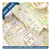 Ruban Washi Pastel Kawaii, Autocollant Décoratif Esthétique pour Journal, Scrapbook, Bricolage et Décoration de Photocards Kpop
