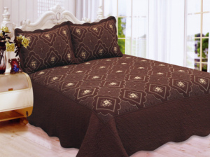 Smiling Home Embroidery 100% Polyester Filling with 2 Pillowcases Hot Sale <strong>Quilt</strong>/<strong>Bedspread</strong> - Product Image 2