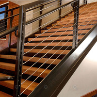 Système de balustrade en corde sur mesure, balustrade en corde moderne pour escalier, balcon, terrasse