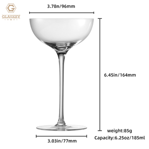 Crystal Thin Glass <strong>Champagne</strong> <strong>Coupe</strong>/Cocktail/Moscato Glass Hand Blown Coupetini Glasses for Party Dinner - Product Image 5