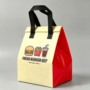 Bolsa Térmica Aislante Personalizada con Logotipo, para Empacar Hamburguesas, Bolsas para Entrega de Comida para Llevar, para Restaurantes de Comida Rápida - Product Image 5
