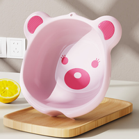 Vente Flash : Bassine de Lavage pour Bébé en Forme d'Ours, en Plastique, Motif Dessin Animé, pour le Visage des Enfants, Idéale pour la Salle de Bain des Nouveau-nés, Prise en Charge OEM