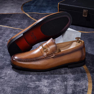 Chaussures pour hommes en cuir véritable italien de haute qualité, fabriquées à la main, formelles, décontractées, à lacets, imprimées au laser, pour mariage - Product Image 3