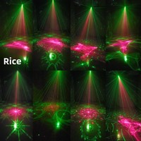 Mini projecteur laser LED transfrontalier 5-en-1, effets stroboscopiques Northern Rave RGBW 3W, contrôle par télécommande/son, pour boîtes de nuit