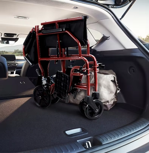 Sedia a Rotelle Pieghevole MSMT di Alta Qualità, Leggera in Metallo, Portatile, Manuale per Disabili e Anziani, Capacità 136 kg, Garanzia 5 Anni - Product Image 5