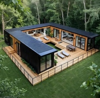 Maisons préfabriquées modernes en conteneurs, maisons miniatures 1 ou 2 chambres avec cuisine, cabane modulaire de luxe pour usage commercial ou résidentiel
