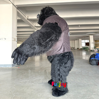 Costume de jeu de rôle de mascotte de gorille King Kong gonflable de 2.6M Costume de poupée de dessin animé de publicité de fête d'ours polaire