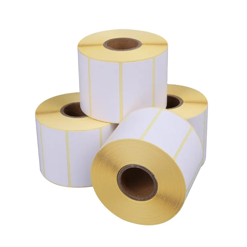 Self adhesive stickers 58mm*39mm-800labels per roll barcode label white ground yellow ground blue ground paper