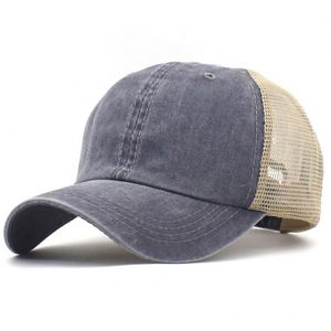 Gorras de Béisbol Clásicas Vintage de Sarga Lavada con Malla de 6 Paneles, Unisex, Lisas, para Deporte - Product Image 3