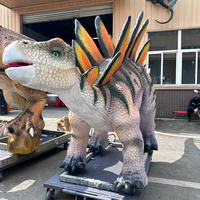 Modèle de dinosaure animatronique réaliste grandeur nature en métal pour une utilisation en intérieur/extérieur dans les centres commerciaux et les parcs d'aventure