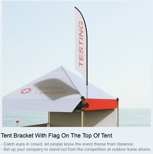 Weihai wisezone cơ sở mới cho kích thước nhỏ cờ cực với hình vuông hoặc hình lục giác Ống Lều khung cho sự kiện quảng cáo - Product Image 6