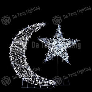 Luz Decorativa LED de Luna de Alta Luminosidad, Impermeable IP65, para Ramadán y Navidad, Uso en Interiores y Exteriores - Product Image 6