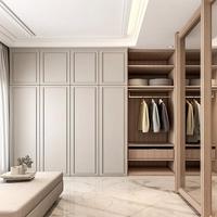 Armoire de chambre à coucher de style européen classique, texture rétro pour la décoration de chambre de villa vintage
