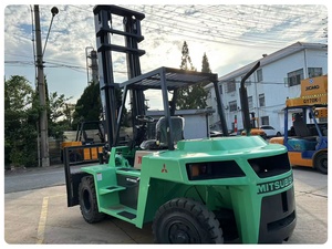 Chariot élévateur diesel d'occasion Mitsubishi FD70 de 7 tonnes, modèle japonais, facile à utiliser, mât à deux/trois étages, longueur de fourche 3254 mm, performances supérieures, en promotion - Product Image 5