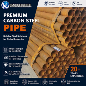 ท่อเหล็กคาร์บอน S235JR A192 รีดร้อน ขนาด 114.3 มม. หนา 16 มม. Sch160 มาตรฐาน EN 10216-1 สำหรับงานก่อสร้างที่ต้องการความทนทาน - Product Image 1