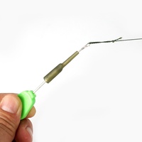 Hirisi 4 aiguilles à appât pour la pêche à la carpe avec boîte, outils d'appâtage, accessoires de pêche BT06 Vert